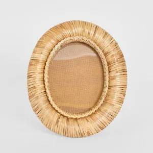 Casa Rattan Oval Photo Frame Natural by Florabelle Living, a Lighting for sale on Style Sourcebook