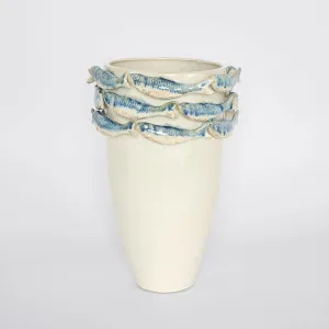 Reef Minimal Vase Blue & White by Florabelle Living, a Christmas for sale on Style Sourcebook