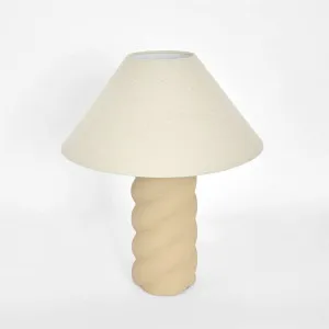 Twist Table Lamp & Shade Clay by Emac & Lawton, a Christmas for sale on Style Sourcebook
