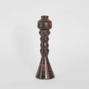 Lume Pillar Candle Stand Brown by MRD Home, a Christmas for sale on Style Sourcebook