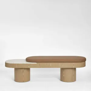 Arlo Bench Light Oak & Terrazzo by MRD Home, a Christmas for sale on Style Sourcebook