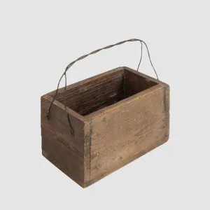 Colmar Wooden Box With Iron Handle by PERFECT PIECES, a Christmas for sale on Style Sourcebook
