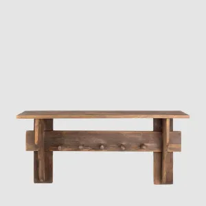 Colmar Wall Mounted Shelf With Hooks Brown by PERFECT PIECES, a Christmas for sale on Style Sourcebook