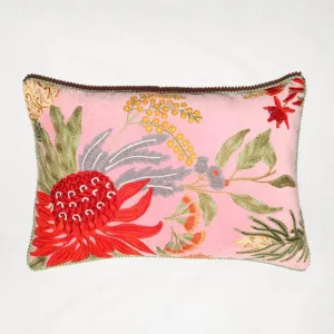 Natives Garden Cushion 40x60cm Pink by Ruby Star, a Christmas for sale on Style Sourcebook