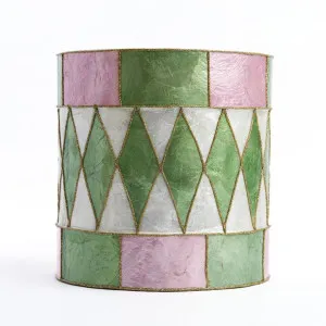 Checker Capiz Diamond Drum Pink & Green by Vixen & Velvet, a Christmas for sale on Style Sourcebook