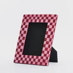 Checker Photo Frame Red & Pink Lge by Vixen & Velvet, a Christmas for sale on Style Sourcebook