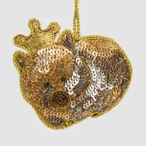 Warren The Wombat Sequin Decoration by Vixen & Velvet, a Christmas for sale on Style Sourcebook