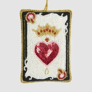 Queen of Hearts Beaded Decoration by Vixen & Velvet, a Christmas for sale on Style Sourcebook