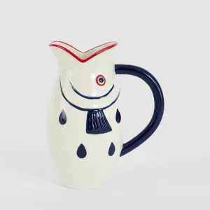 Nautical Ceramic Fish Jug Large by Vixen & Velvet, a Christmas for sale on Style Sourcebook