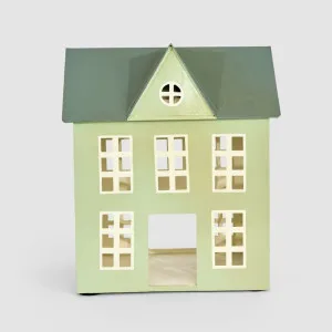 Hand Painted Metal Village Manor House by Vixen & Velvet, a Christmas for sale on Style Sourcebook