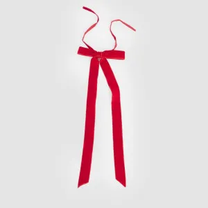 Velvet Tie On Bow Red - Set of 8 pcs by Vixen & Velvet, a Christmas for sale on Style Sourcebook