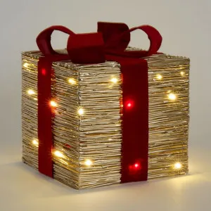 Wrapt Light Up Gift Box Large by Vixen & Velvet, a Christmas for sale on Style Sourcebook