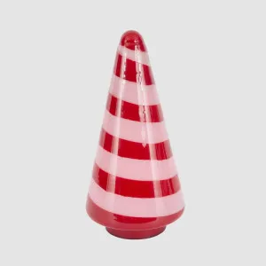 Ciao Bella Red & Pink Glass Cone Tree Large by Vixen & Velvet, a Christmas for sale on Style Sourcebook