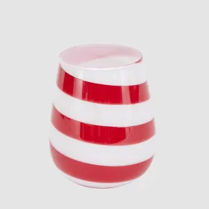 Candy Cane Stripe Glass Vessel by Vixen & Velvet, a Christmas for sale on Style Sourcebook