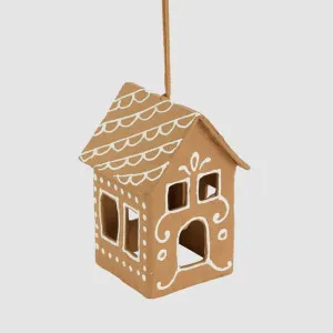 Mache Hanging Gingerbread House Decoration by Vixen & Velvet, a Plants for sale on Style Sourcebook