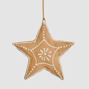 Mache Hanging Gingerbread Star by Vixen & Velvet, a Cushions, Decorative Pillows for sale on Style Sourcebook