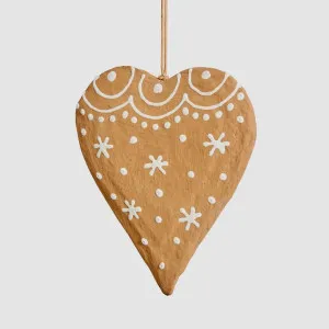 Mache Hanging Gingerbread Heart by Vixen & Velvet, a Plants for sale on Style Sourcebook