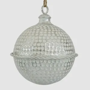 Dimple Hanging Bell Silver 30cm by Vixen & Velvet, a Plants for sale on Style Sourcebook