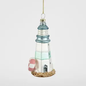 Atlantic Stripe Lighthouse Decoration by Vixen & Velvet, a Decorative Accessories for sale on Style Sourcebook