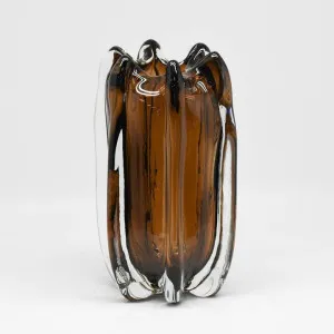 Noria Handblown Glass Vase Large Brown by Florabelle Living, a Plants for sale on Style Sourcebook