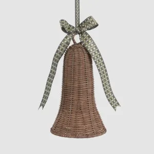 Rattan Bell Ornament Chocolate Brown by PERFECT PIECES, a Plant Holders for sale on Style Sourcebook