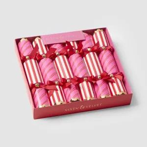 Carnival Stripe Crackers Red & Pink ?Äì Box of 6 by Vixen & Velvet, a Plant Holders for sale on Style Sourcebook