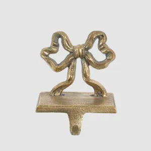 Golden Bow Stocking Hook by Vixen & Velvet, a Christmas for sale on Style Sourcebook