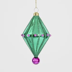 Carnivale Diamond Tree Decoration Emerald by Vixen & Velvet, a Christmas for sale on Style Sourcebook