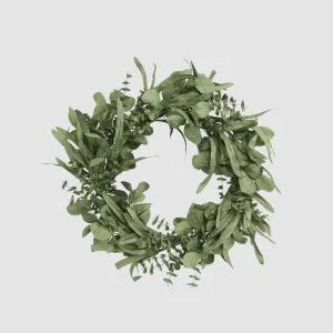 Mixed Native Leaf Wreath Green 65m by Vixen & Velvet, a Plant Holders for sale on Style Sourcebook