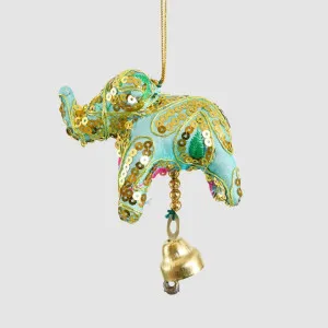 Laila Elephant Decoration Light Blue by Vixen & Velvet, a Christmas for sale on Style Sourcebook