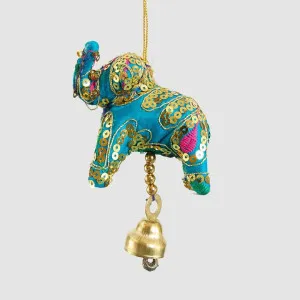 Laila Elephant Decoration Teal by Vixen & Velvet, a Christmas for sale on Style Sourcebook
