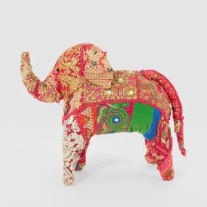 Khambadiya Handmade Elephant Gold & Fuchsia Large by Vixen & Velvet, a Christmas for sale on Style Sourcebook