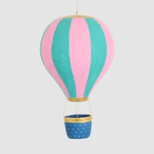 Mache Hot Air Balloon Large Pink Multi Stripe by Vixen & Velvet, a Decorative Accessories for sale on Style Sourcebook