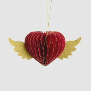 Paper Heart Decoration Red by Vixen & Velvet, a Decorative Accessories for sale on Style Sourcebook