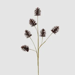 Glitter Pinecone Spray Brown by Vixen & Velvet, a Plants for sale on Style Sourcebook