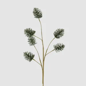 Glitter Pinecone Spray Green by Vixen & Velvet, a Plants for sale on Style Sourcebook