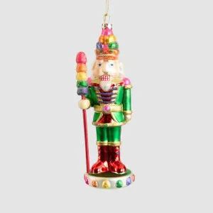 Multi Colour Glass Nutcracker Tree Decoration by Vixen & Velvet, a Plants for sale on Style Sourcebook