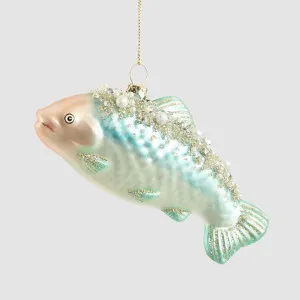 Blue Fish Glass Tree Decoration by Vixen & Velvet, a Plants for sale on Style Sourcebook