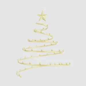Golden Hanging Christmas Tree Decoration Display by Vixen & Velvet, a Lighting for sale on Style Sourcebook