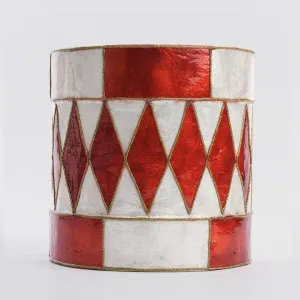 Checker Capiz Diamond Drum Red by Vixen & Velvet, a Plants for sale on Style Sourcebook