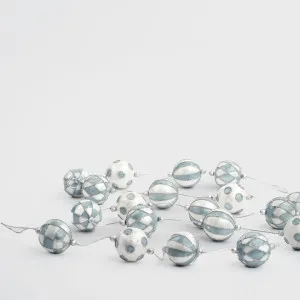 Stripe Capiz Garland Blue by Vixen & Velvet, a Plants for sale on Style Sourcebook