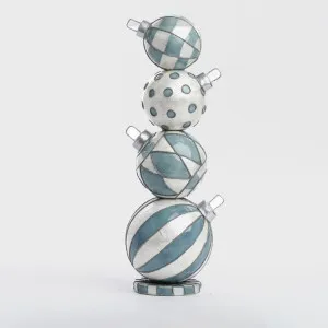Blue Capiz Bauble Stack Table Decor by Vixen & Velvet, a Decorative Accessories for sale on Style Sourcebook