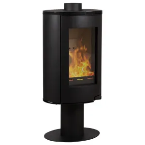 Elora Pedestal Wood Heater, Black by Schots, a Fireplaces for sale on Style Sourcebook