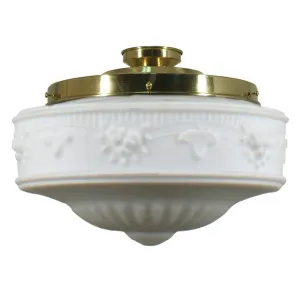 Senator 11'' Opal Matte Batten Fix, Polished Brass by Lighting Inspirations, a Fixed Lights for sale on Style Sourcebook