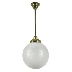 Sheffield 10'' on Rod Set 1/2'' x 1/2m, Polished Brass by Lighting Inspirations, a Fixed Lights for sale on Style Sourcebook