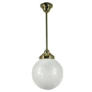 Sheffield 8'' on Rod Set 1/2'' x 1/2m, Polished Brass by Lighting Inspirations, a Fixed Lights for sale on Style Sourcebook