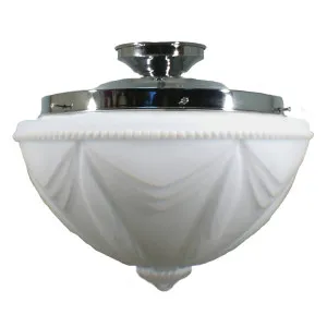 Empire 14'' Opal Matte Batten Fix, Chrome by Lighting Inspirations, a Fixed Lights for sale on Style Sourcebook