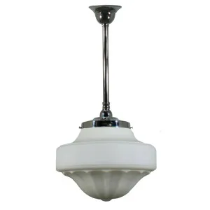 Derby 13'' Opal Matte on Rod Set 3/4'' x 1/2m, Chrome by Lighting Inspirations, a Fixed Lights for sale on Style Sourcebook