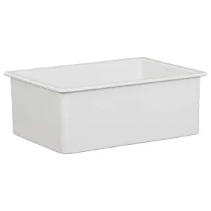 Wicklow Premium 68.5x48.3x25.4cm Single Drop in Undermount Fireclay Sink, White by Schots, a Basins for sale on Style Sourcebook