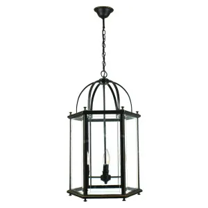 Country Large 4 Light Lantern, Bronze by Lighting Inspirations, a Fixed Lights for sale on Style Sourcebook